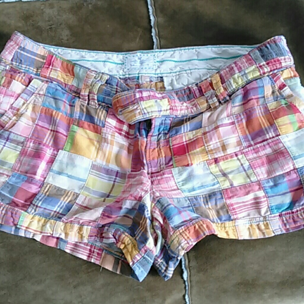 Patchwork quilt shorts
